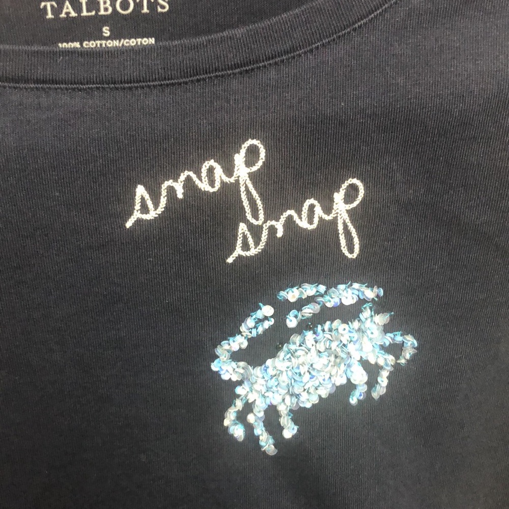Talbots Embroidery T-Shirt - Picture 2 of 3